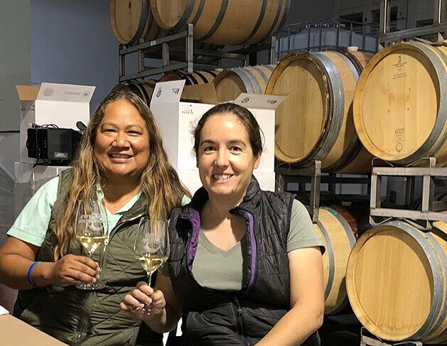 CoriSolomon's tweet photo. Meet Tara Gomez and Mireya Taribo Tena, partners in life and in winemaking. If you follow there path it will lead you to some fantastic Grüner Veltliner and cool climate Syrah from their winery Camins 2 Dreams. Check out #myarticle #onmyblog which is #i… https://t.co/ND6Bpuh3sD https://t.co/gG92PwbLjJ