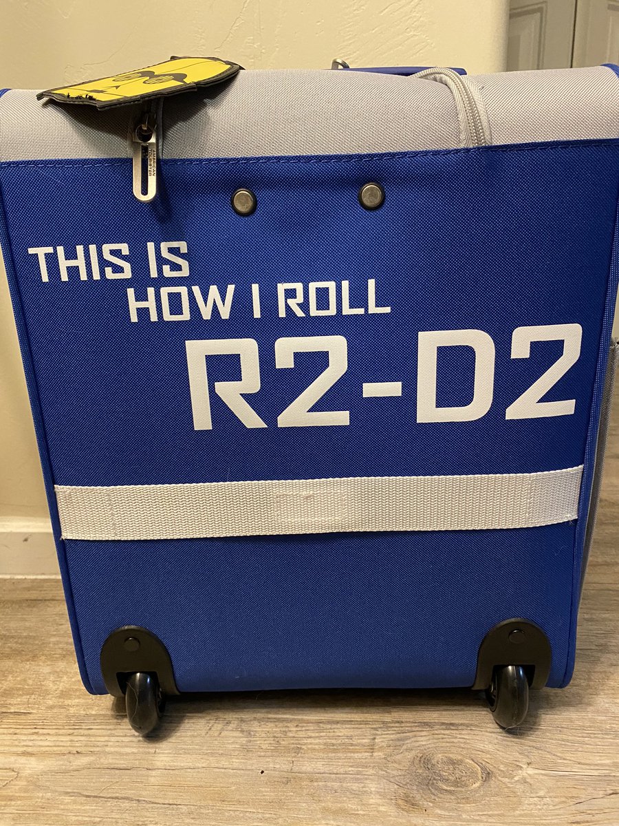 Kamiduu's tweet photo. Got this adorbs #r2d2 carry-on so I’ll be ready to roll as soon as it’s safe. 😍 #ThisIsHowIRoll #teamdroids https://t.co/AEW81TlSq3