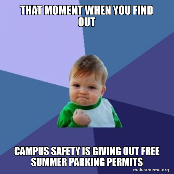JWUDENCSS's tweet photo. If you haven't already picked up your FREE ☀️Summer parking permit, fill out the Summer Parking Permit App on:
https://t.co/oDPv5Q2X7S or fill one out in our office in the Academic Center!

Please remember to always wear a mask. 😷 https://t.co/SV0r2OziOx