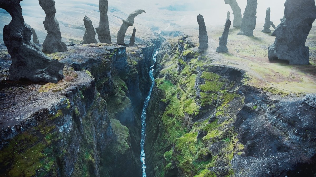 shimax321's tweet image. BORISのPV、“鏡 -Zerkalo-“　　#Boris  #3DCG  #MattePaint #vray  #3dsmax #landscape  #conceptart  #architecture #environmentart