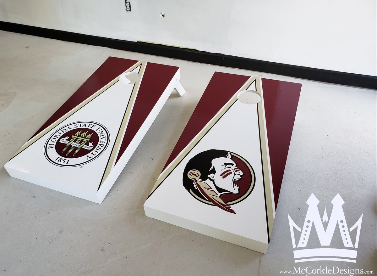 McCorkleDesigns's tweet photo. #fsu #Florida #State #university
#company #cornhole #boards #corntoss #college #custom #cornholeboards #corntoss #beanbag #football #nfl #lawngame #outdoor #lawn #game #custom #design #designed #recreation #recroom #aca #boardgames #mccorkledesigns https://t.co/bv2GnjWrsT
