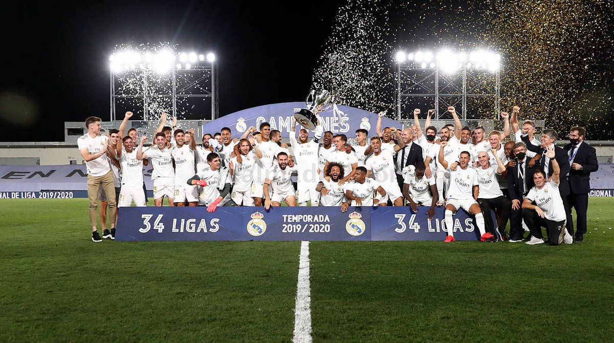 .<a href="/realmadrid/">Real Madrid C.F.</a>, campeón de <a href="/LaLiga/">LALIGA</a> #34Ligas bit.ly/32q4Ka1