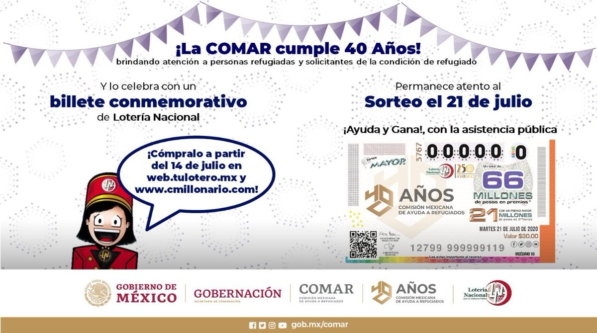 A_Encinas_R's tweet photo. La Comisión Mexicana de Ayuda a Refugiados cumple 40 años https://t.co/uUNFUpKpkj