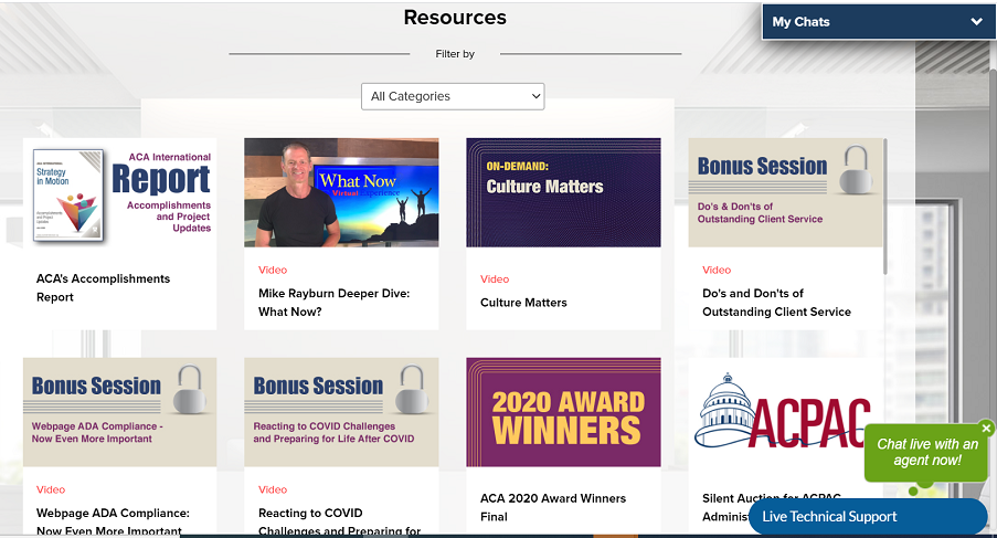 ACAIntl's tweet photo. As #ACAConv20 comes to a close, remember resources will remain available on the virtual platform and recordings of most sessions for attendees will be coming soon and online through Sept. 30. #HelpingMembersSucceed And thank you to sponsors, speakers and exhibitors! https://t.co/Aq7OilJvWZ