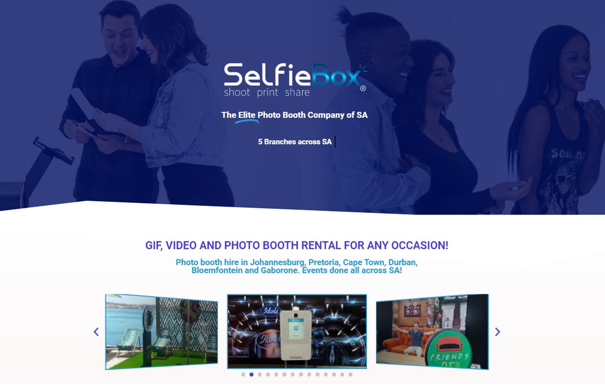 Fresh new website, loads of new products &amp; features, and exciting updates!! selfiebox.co.za
#SelfieBoxFun <a href="/SelfieBoxSA/">SelfieBox®</a>