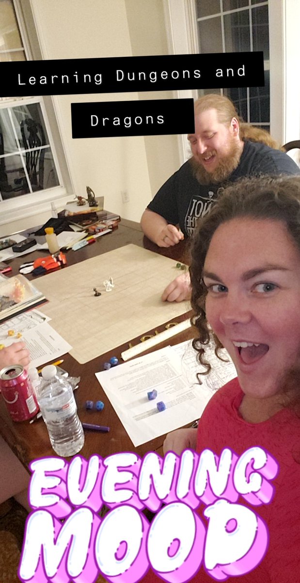 MsFischer4's tweet photo. Try Something New x2!
Played D&D for the first time #OutlanderClericWoodElf ... I died.
And I tried throwing clay on a wheel. I failed. 🤷🏽♀️
Bingo 5 and 6!
#warriorscreate
#MESSummerSelfieChallenge
@renathunderhawk https://t.co/fCdLDFLuvQ