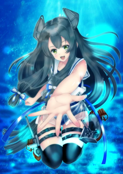 伊47(ヨナちゃん)を描いてみました。
#艦これ 