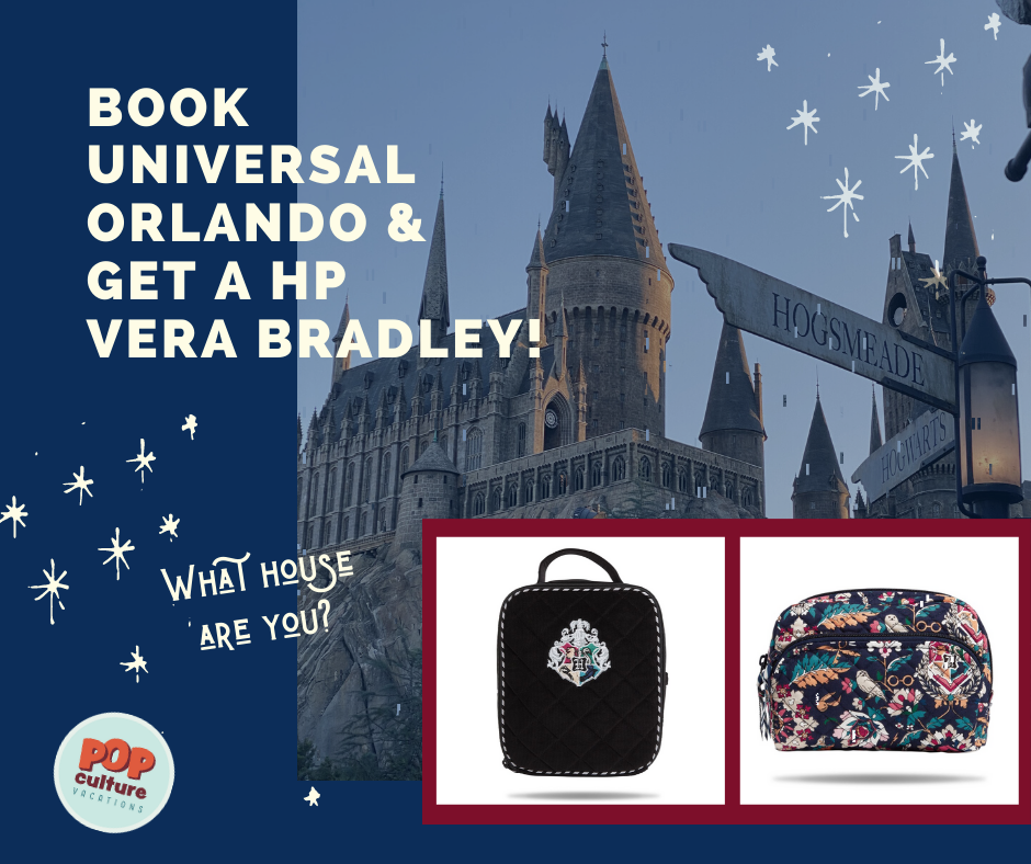 popvacations's tweet photo. Could you use a little MAGIC right now?   How about 4 days of visiting Universal Orlando for the Price of 2 days?  Valid for any travel now until 12/17/21.  PLUS, book with us before 7/31 &amp; get a FREE Vera Bradley Harry Potter item! DM or reply for more info! https://t.co/B64LLKBTo4