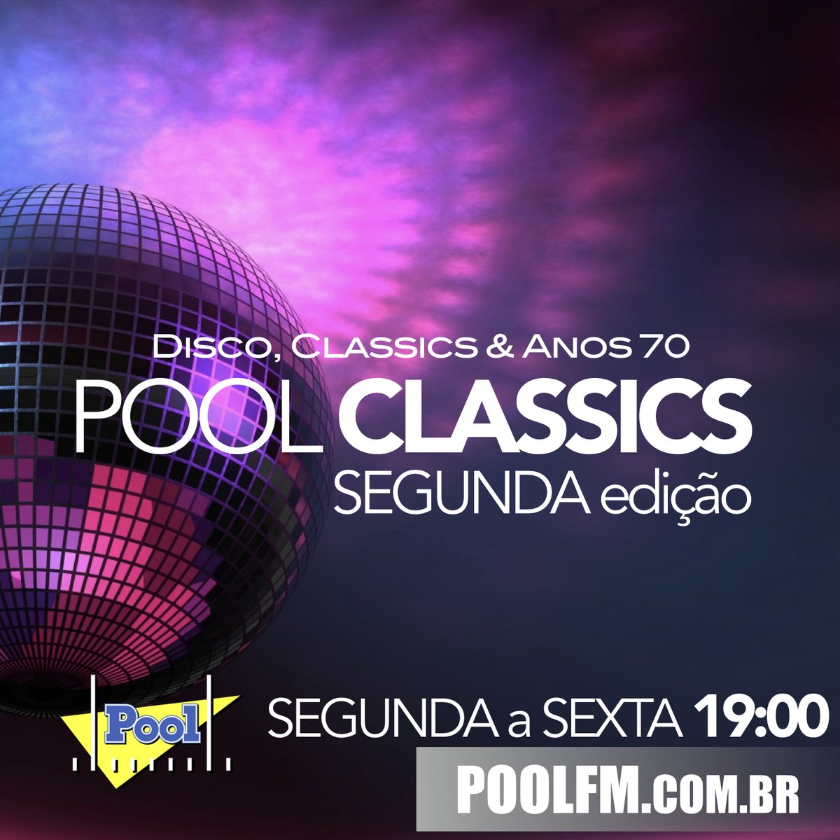 poolfmoficial's tweet photo. OLÁ... curtindo a #PoolFM 👍 então curta também o melhor dos anos 70, Classics e Disco Music no #PoolClassics 2a edição! [SEGUNDA a SEXTA 19:00h] https://t.co/pSxnvEIKoI