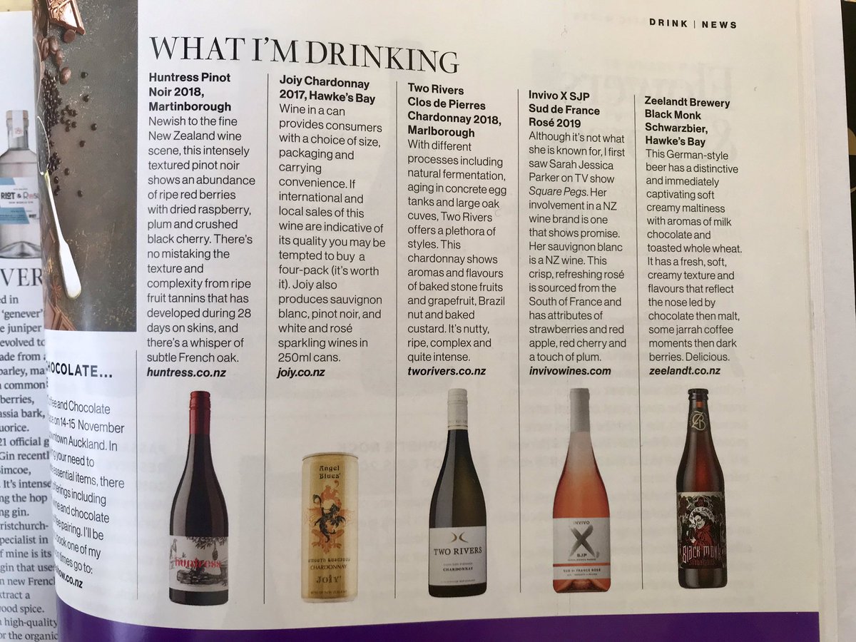 Cameron J Douglas MS (@camdouglasms) on Twitter photo This month’s <a href="/mindfood_mag/">MiNDFOOD</a> is out - what am I drinking? #nzwine <a href="/JannineRickards/">Jannine Rickards</a> <a href="/joiynz/">JOIY Wines</a> <a href="/TwoRiversWineNZ/">Two Rivers</a> <a href="/InvivoWines/">Invivo</a> <a href="/ZeelandtBrewery/">Zeelandt Brewery</a> #sommlife This month’s <a href="/mindfood_mag/">MiNDFOOD</a> is out - what am I drinking? #nzwine <a href="/JannineRickards/">Jannine Rickards</a> <a href="/joiynz/">JOIY Wines</a> <a href="/TwoRiversWineNZ/">Two Rivers</a> <a href="/InvivoWines/">Invivo</a> <a href="/ZeelandtBrewery/">Zeelandt Brewery</a> #sommlife
