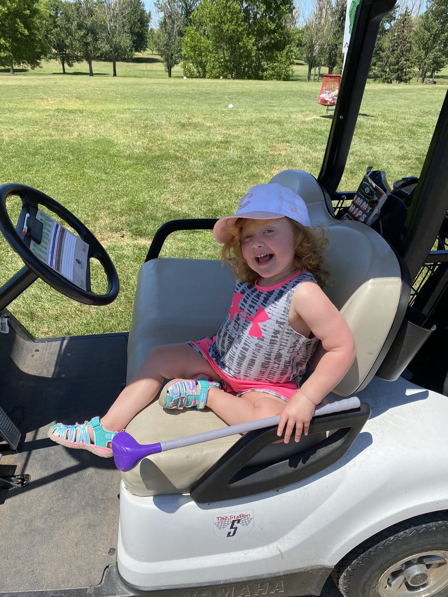 CoachBacon34's tweet photo. My cart buddy this afternoon.  Need to get this girl some left handed clubs . https://t.co/QN5acYHHrC