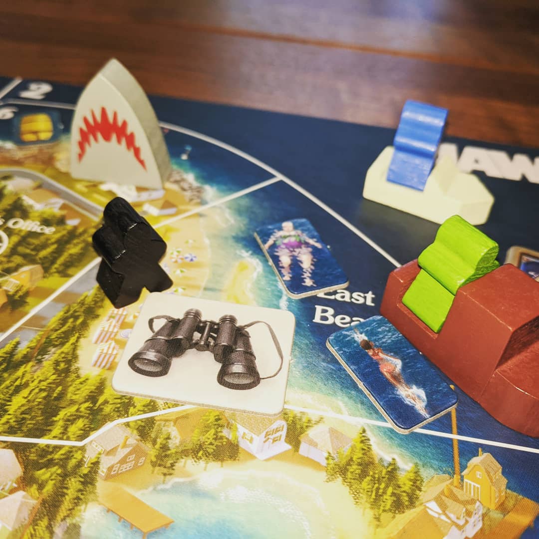 TableTanked's tweet image. Dunnnn dun! Love this movie &amp;amp; I loved this game. Played great as a 2P 1v1 game. Like the film, it has 2 acts. The 1st centered around the shark attacks &amp;amp; played as a hidden movement game. The second on the Orca w/the shark trying to eat the boat &amp;amp; the crew. #tabletop #boardgames