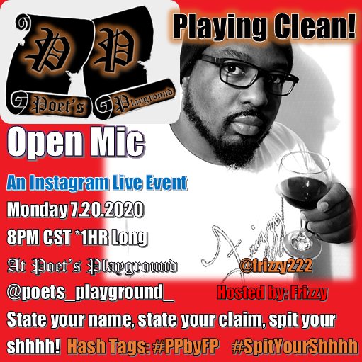PPByFP's tweet photo. I built this platform for the poet in you. So poet, Let's Play! 
#poetplatform #PPbyFP #PoetsPlayground 👀 #poet #poets #poetsoftwitter #spokenword #spokenwordartist #spokenwordpoet #poetry #poetryevent #openmic #instagramlive #spokenwordevent #nashvilletn #MusicCity #art #share https://t.co/iOTwDwvunO