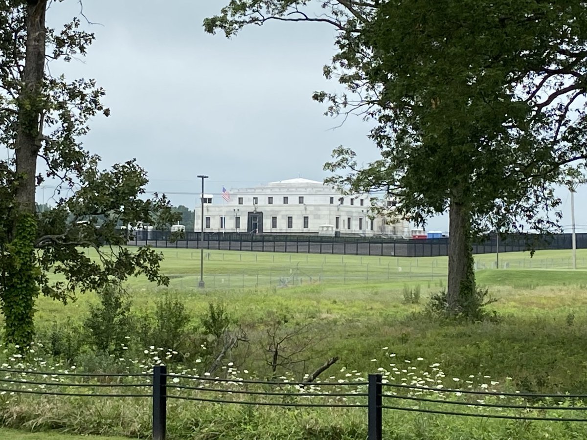 I went to the Patton Museum in Fort Knox, KY today. On the way there, I stopped at the Fort Knox Visitor Center and was able to see the fortified United States Bullion Depository in the distance.