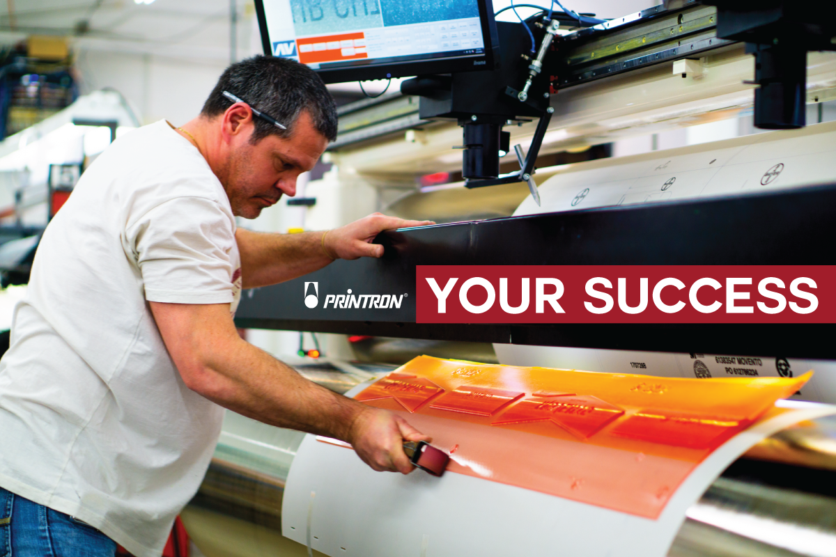 Printron's tweet photo. Plate mounting requires incredible accuracy achieve proper registration. From liquid to digitally imaged sheet photopolymer, we offer a range of flexographic printing plates and the services to mount them accurately for your specific conditions. #OurFlex #YourSuccess https://t.co/etLFXkKqW7