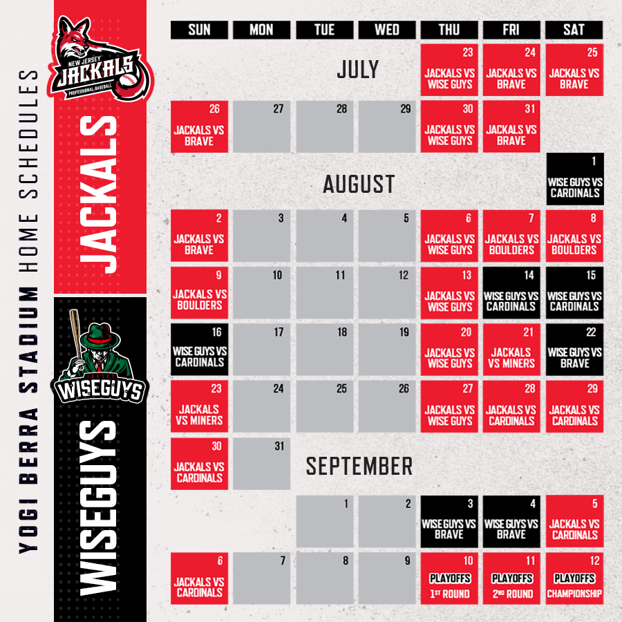 jackals baseball schedule 2020