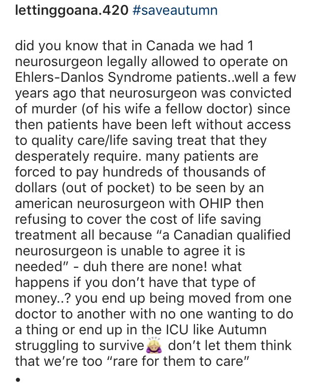 lga_lizzb's tweet photo. #saveautumn
picture 1 is my caption from IG & picture 4 is from a dear friend on IG (can be found via my tags in IG stories) who spent well over a year living within a hospital due to βEDS complicationsβ https://t.co/eITJ6SmCWt