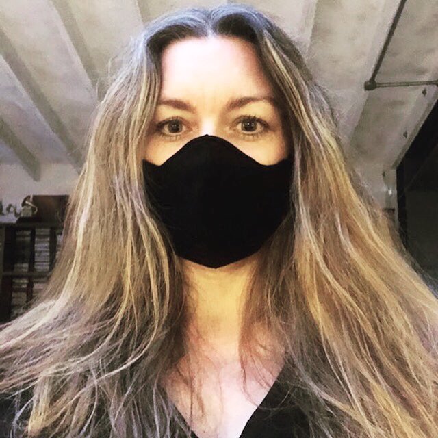sarahnixey's tweet image. Mask making. Rock ‘n’ roll. #facemaskselfie #facemasksuk #madeinengland
