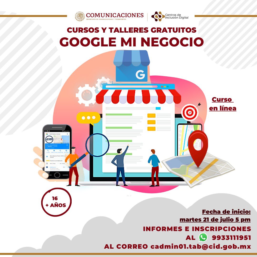 SEDEC_Tab's tweet photo. #SEDEC te invita a participar en las actividades de capacitación #EnLínea para obtener habilidades digitales que se realizan por parte del Centro de Inclusión Digital, sin costo. Desarrolla tus capacidades para emprender e innovar.
Más información al 9933111951
#EmprenderTabasco https://t.co/0nxhdUfMzB
