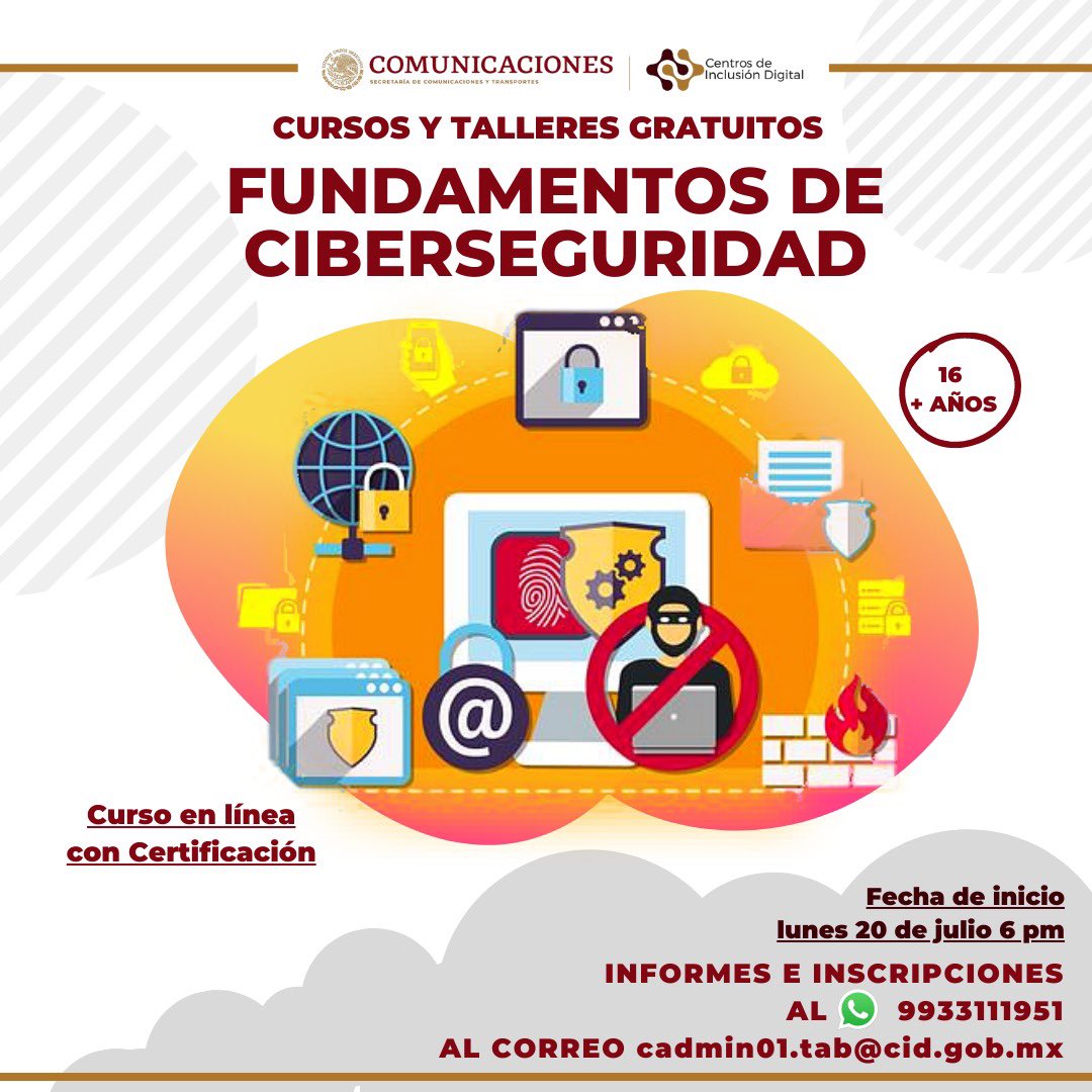 SEDEC_Tab's tweet photo. #SEDEC te invita a participar en las actividades de capacitación #EnLínea para obtener habilidades digitales que se realizan por parte del Centro de Inclusión Digital, sin costo. Desarrolla tus capacidades para emprender e innovar.
Más información al 9933111951
#EmprenderTabasco https://t.co/0nxhdUfMzB