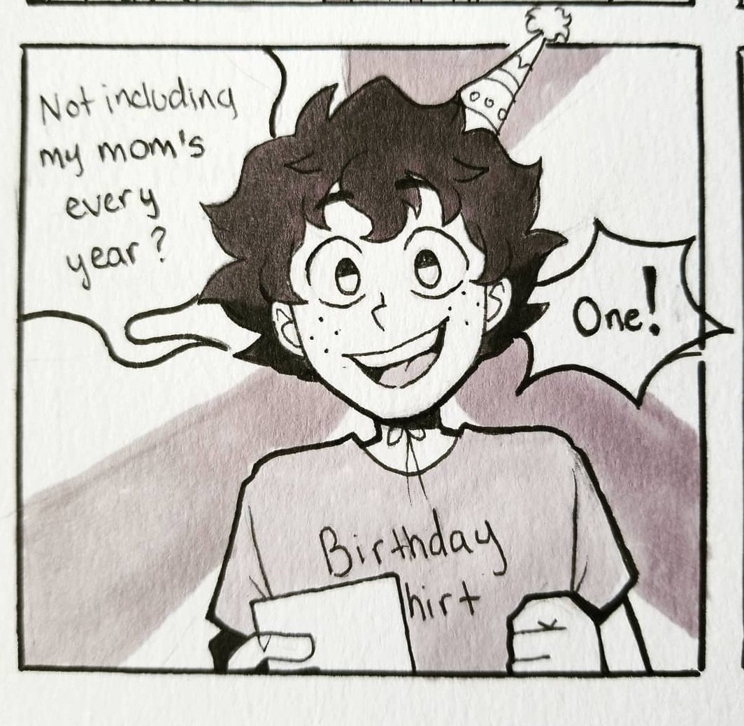 purpleflrs's tweet photo. ...And then the entire staff and students of UA were obligated to give presents to Izuku Midoriya, the end #Deku https://t.co/NenHPOEUIY