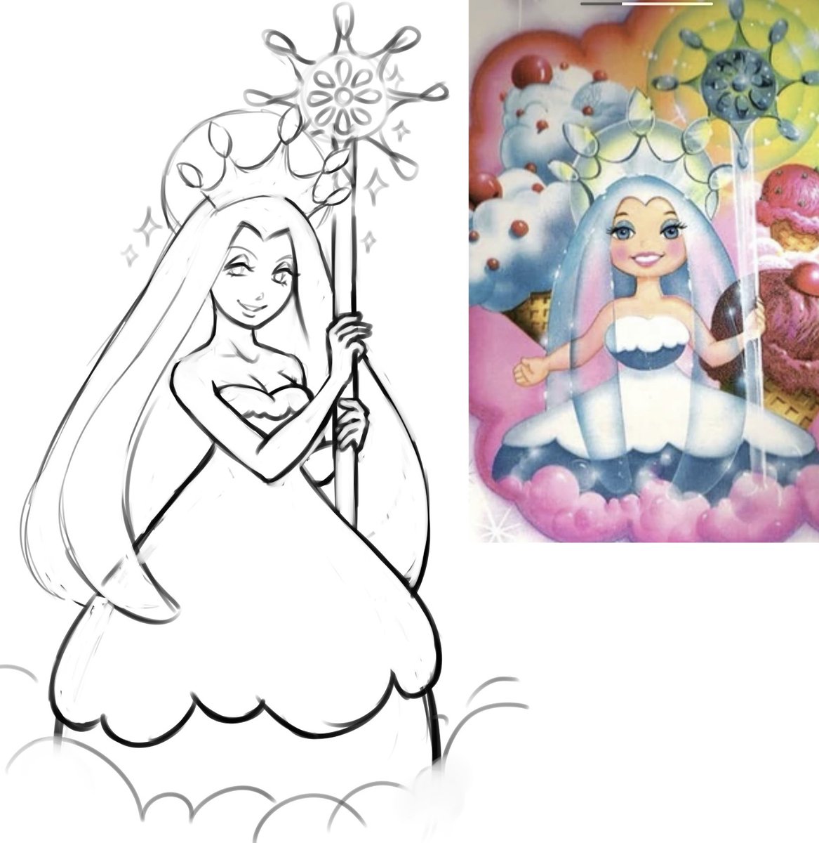 Queen Frostine Coloring Page