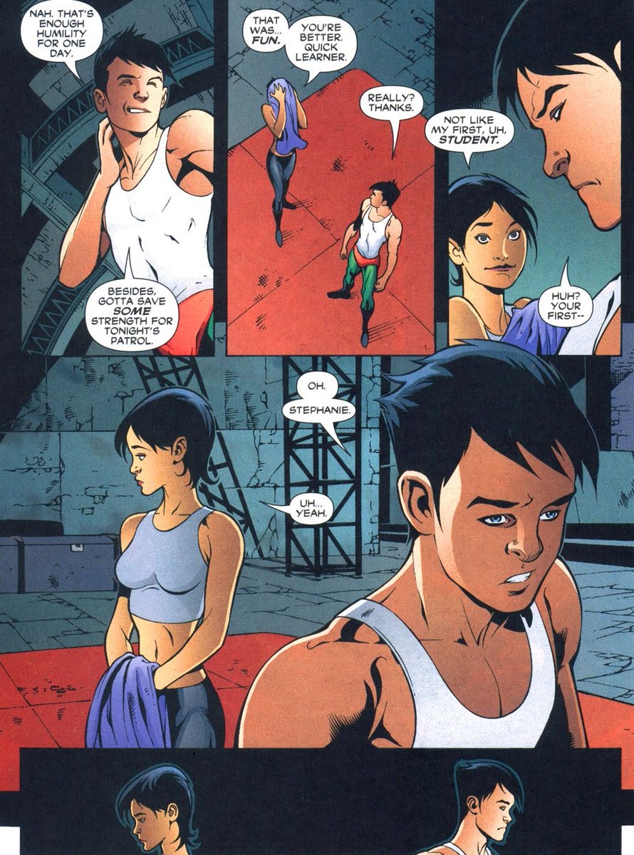 And yeah it quickly goes that route with both their hearts still broken at the loss of the mutual loved one.