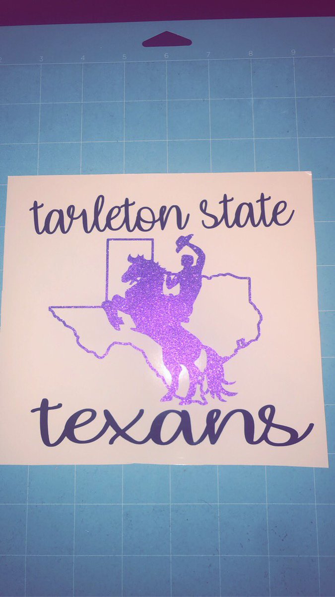 haleysteubing's tweet photo. 💜TARLETON STATE💜 custom university decals!! DM to order yours :) #tarletonstate @TarletonState @tarletonstudent @Tarleton2024 @TSUTexanCard @TarletonPrez @stephenvillllee https://t.co/vTnPpCHgFx