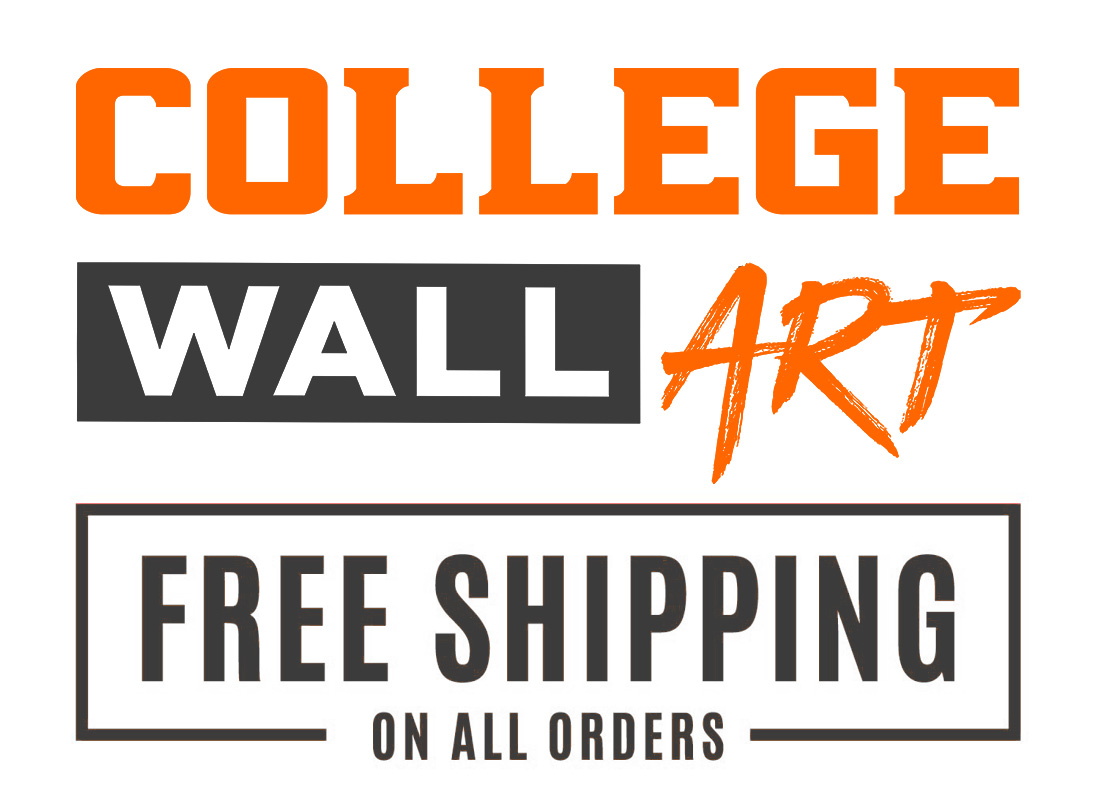 We are happy to announce College Wall Art has moved to Free Shipping in the United States. Visit our site to check out our Epic images. collegewallart.com.