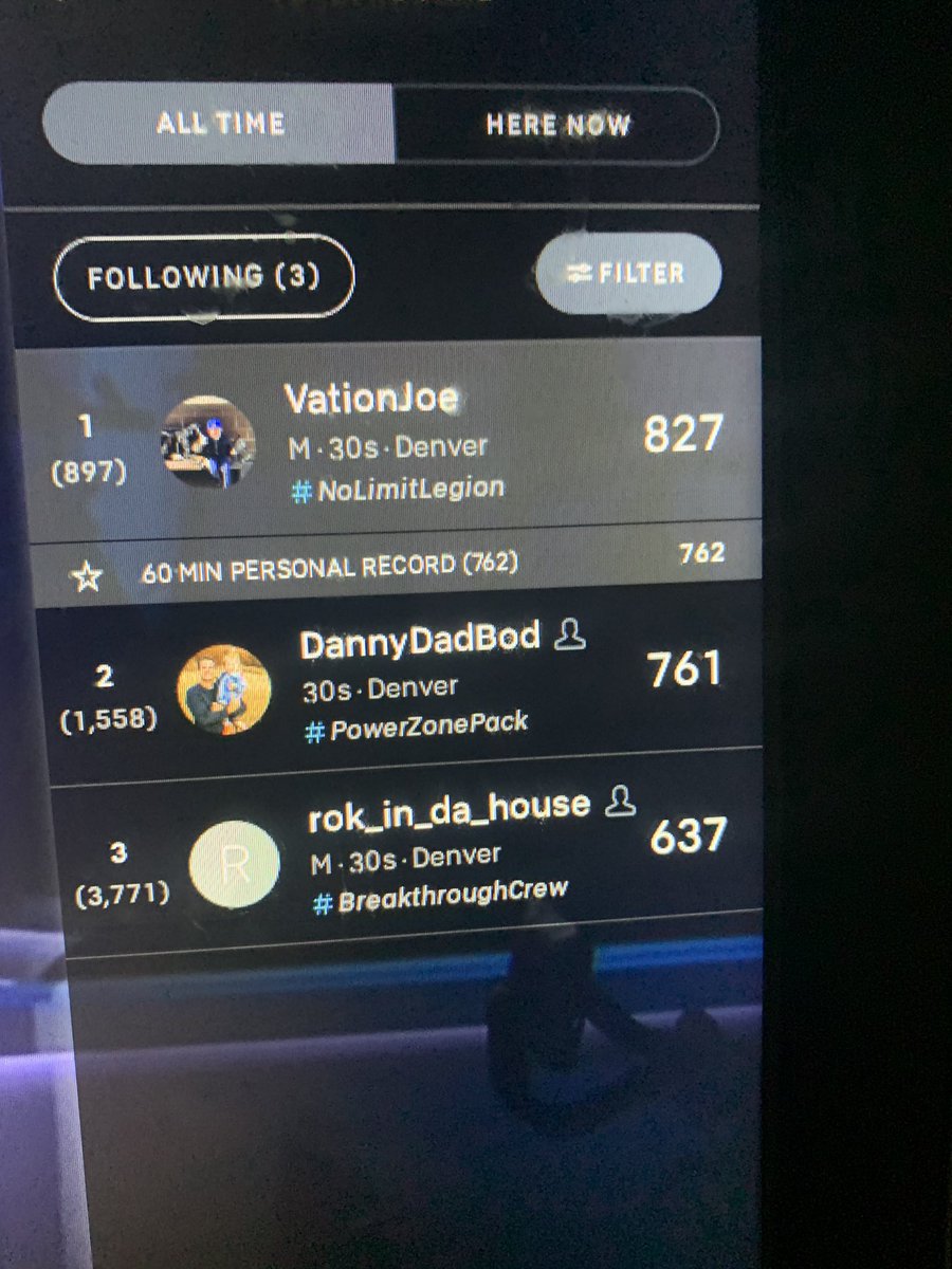 VationJoe's tweet photo. The #nolimitlegion prevailing against @dpbrennan #powerzonepack and @KoppKnows #breakthroughcrew 😀 @onepeloton @MattWilpers https://t.co/lGbflZ0Zx9