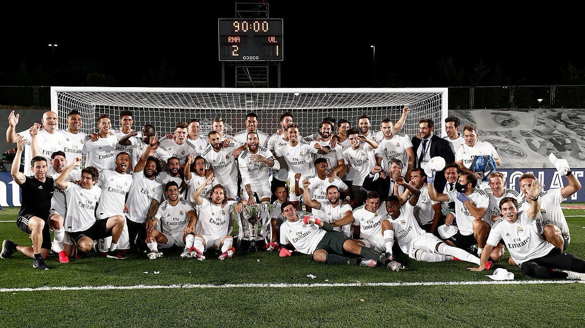 3️⃣4️⃣ Ligas. 
La leyenda del <a href="/realmadrid/">Real Madrid C.F.</a> la escribimos entre todos

3️⃣4️⃣ LaLiga titles. 
The legend of <a href="/realmadriden/">Real Madrid C.F. 🇬🇧🇺🇸</a> is written by us all.

#HalaMadrid