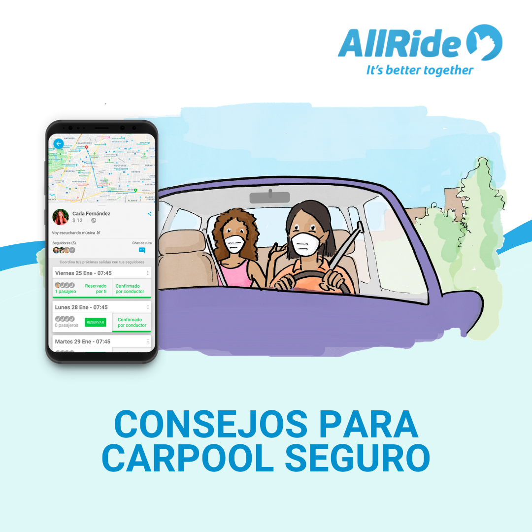 allride_app's tweet photo. Cómo hacer carpool seguro
¿Debes hacer viajes inevitablemente? Por la contingencia lo más importante ahora es cuidarnos, por eso les compartimos algunos tips para hacer tus viajes esenciales más seguros✨: https://t.co/4MtiTk6ujx