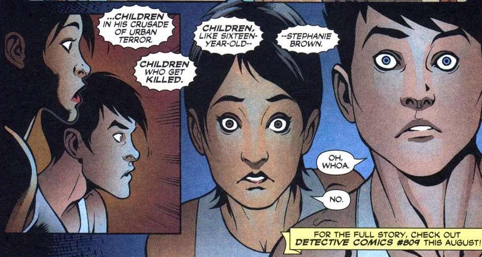 Tim proves his point as the news reports that, and we get um a War Crimes lead-in. But yeah there is one other "alternate universe" tale of the two also shown around this time period too.