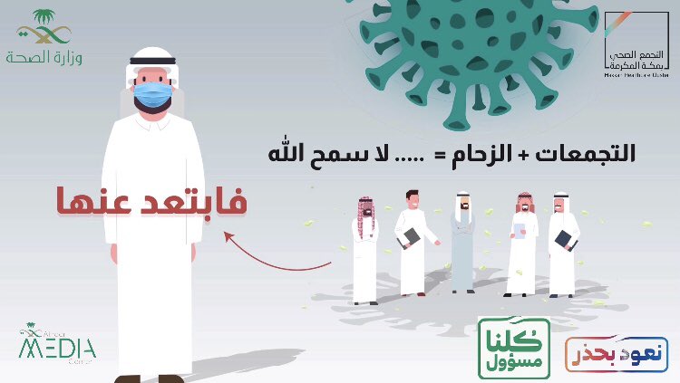 nsh_med's tweet photo. التجمعات + الزحام = لاسمح الله 
#فيروس_كورونا فأبتعد عنها 

#مستشفى_النور_التخصصي 
#التجمع_الصحي_بمكة_المكرمة #كلنا_مسوول 
#نعود_بحذر https://t.co/ZaEWZNTthP