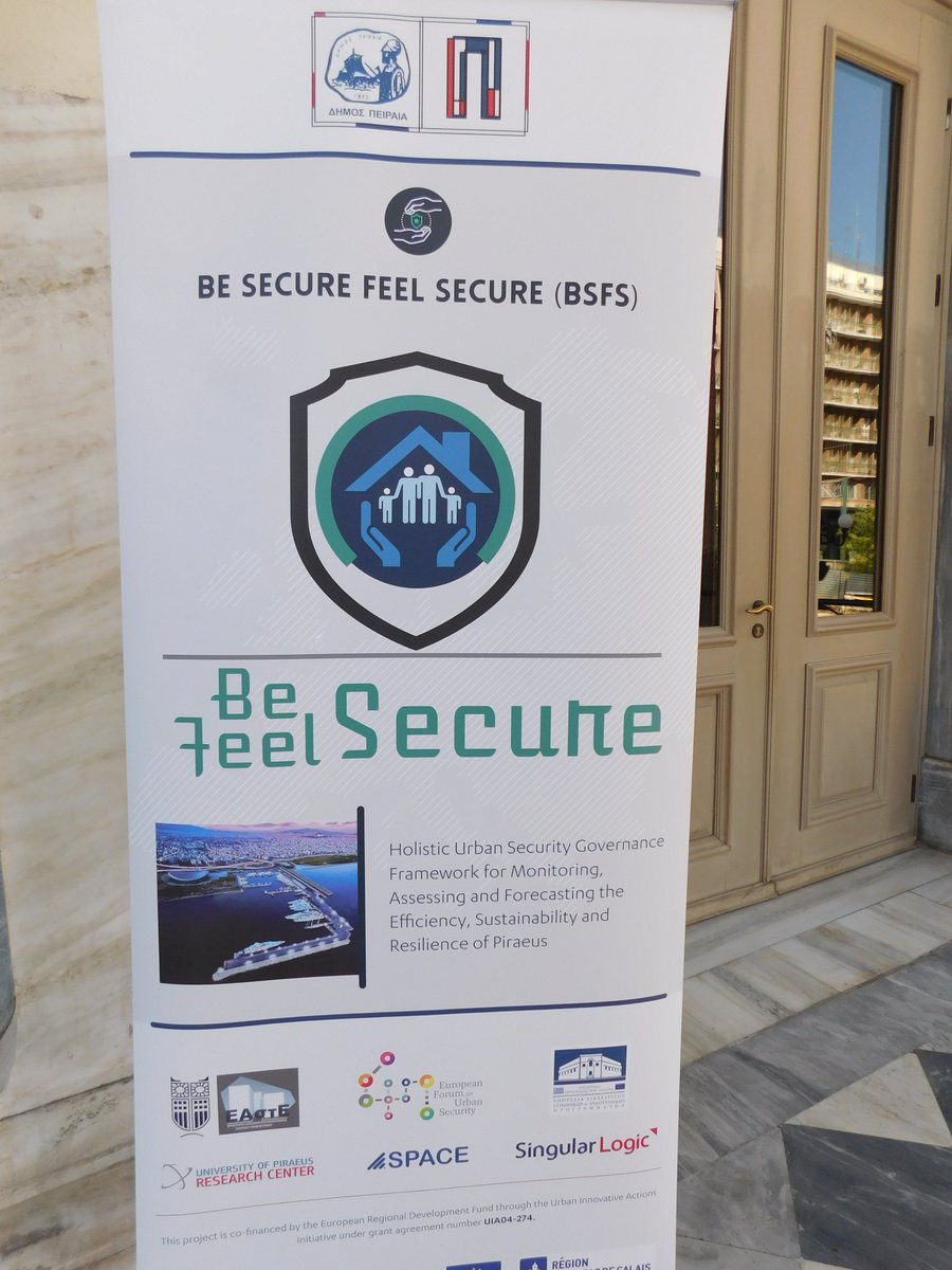 BSFS_Piraeus's tweet photo. The Launch Event of the European Project Be Secure Feel Secure @BSFS_Piraeus, led by the Municipality of Piraeus, took place on Wednesday, July 15, 2020, on the main stage of the Municipal Theater of Piraeus, in the presence of esteemed guests. https://t.co/x9U2pVMBJQ