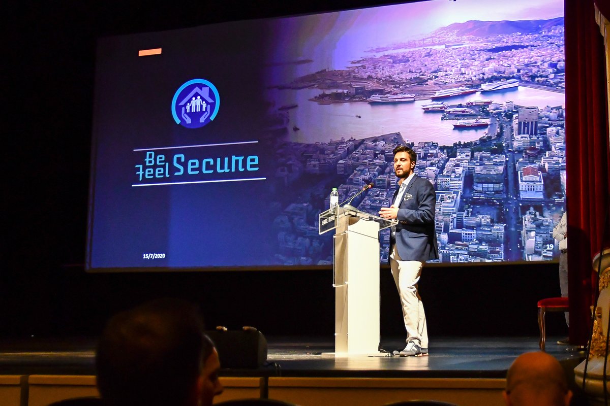 BSFS_Piraeus's tweet photo. The Launch Event of the European Project Be Secure Feel Secure @BSFS_Piraeus, led by the Municipality of Piraeus, took place on Wednesday, July 15, 2020, on the main stage of the Municipal Theater of Piraeus, in the presence of esteemed guests. https://t.co/x9U2pVMBJQ