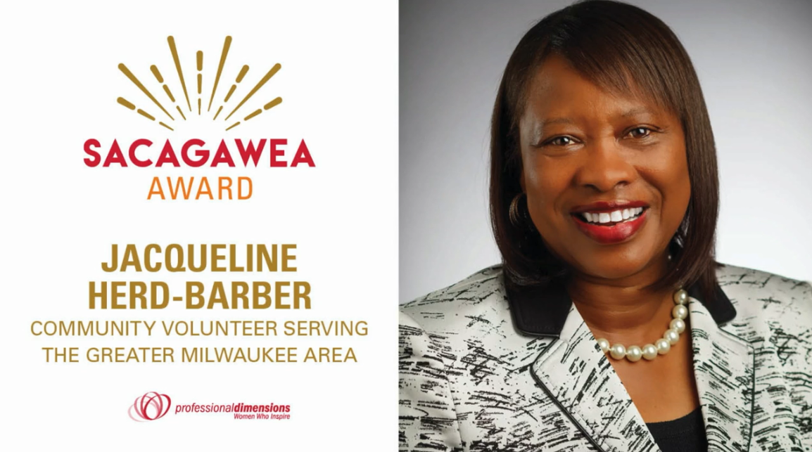wendyterwelp's tweet photo. Congratulations to Jacqueline Herd-Barber who receives Professional Dimensions' Sacagawea Award today!
#pdsacagawea @PDwomen #womenleaders https://t.co/f4UZdiFTQu