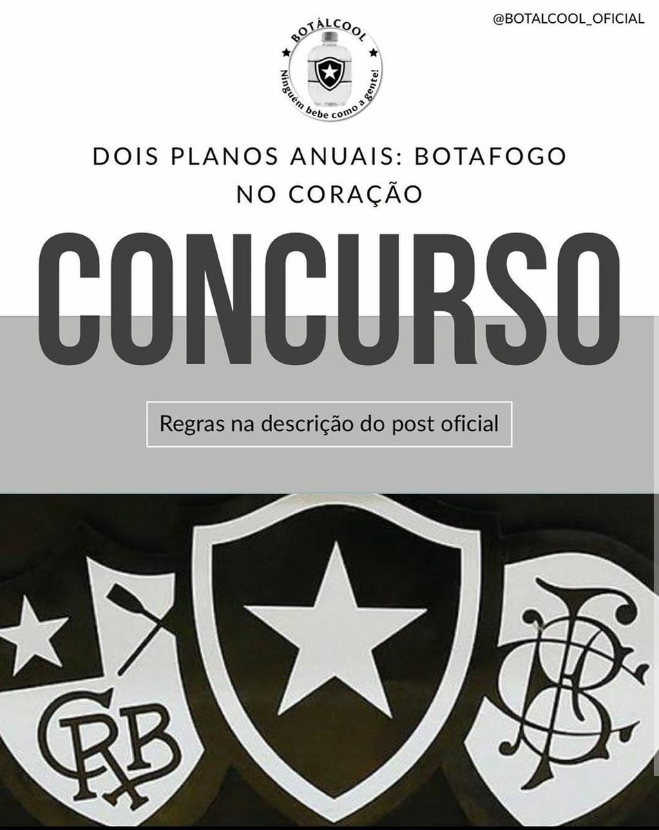 RaphaCorneta's tweet photo. Rapaziada, 

vai rolar no Instagram da @botalcool um concurso que vai contemplar dois novos sócios torcedores do COLOSSAL. 🔥🔥

Então, quer virar sócio? Vai lá no Instagram da botalcool pra participar. 

O plano será o Botafogo no Coração!

https://t.co/n4H7MEKSMC https://t.co/v8Rdc0U5I9