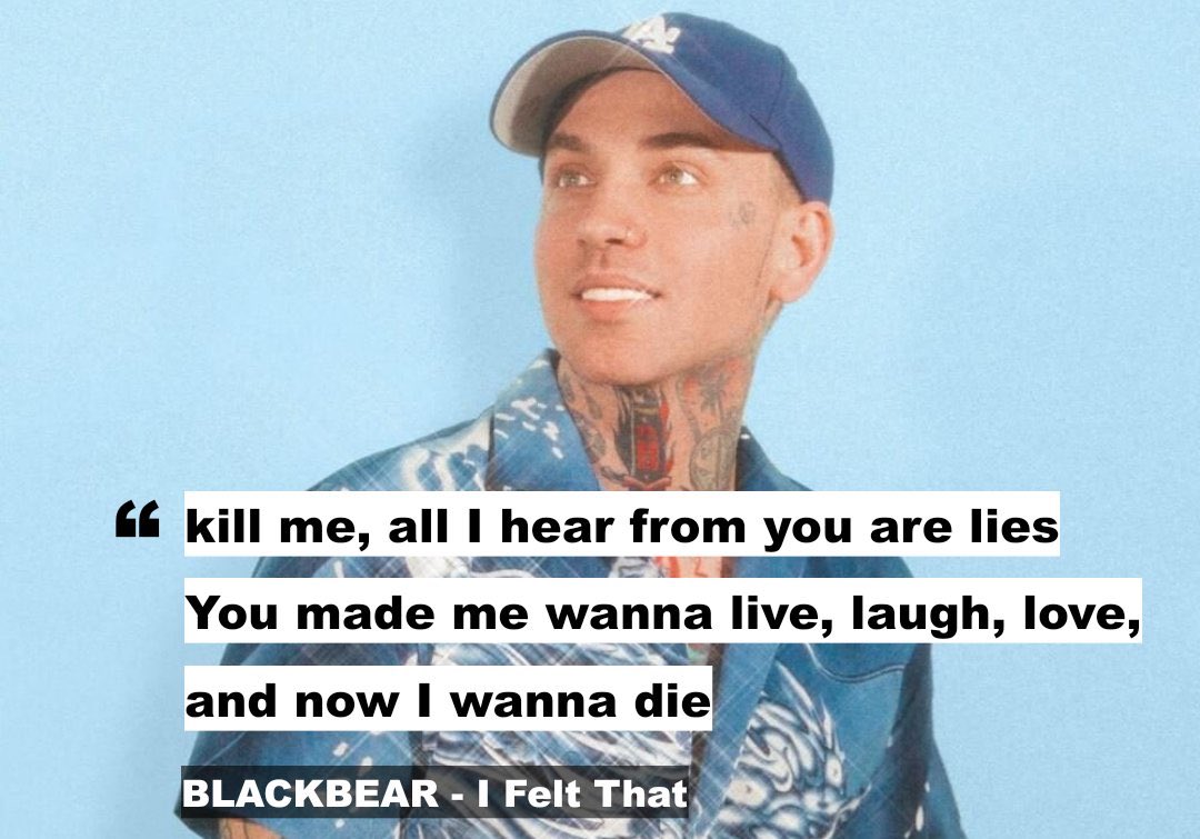 i felt that..