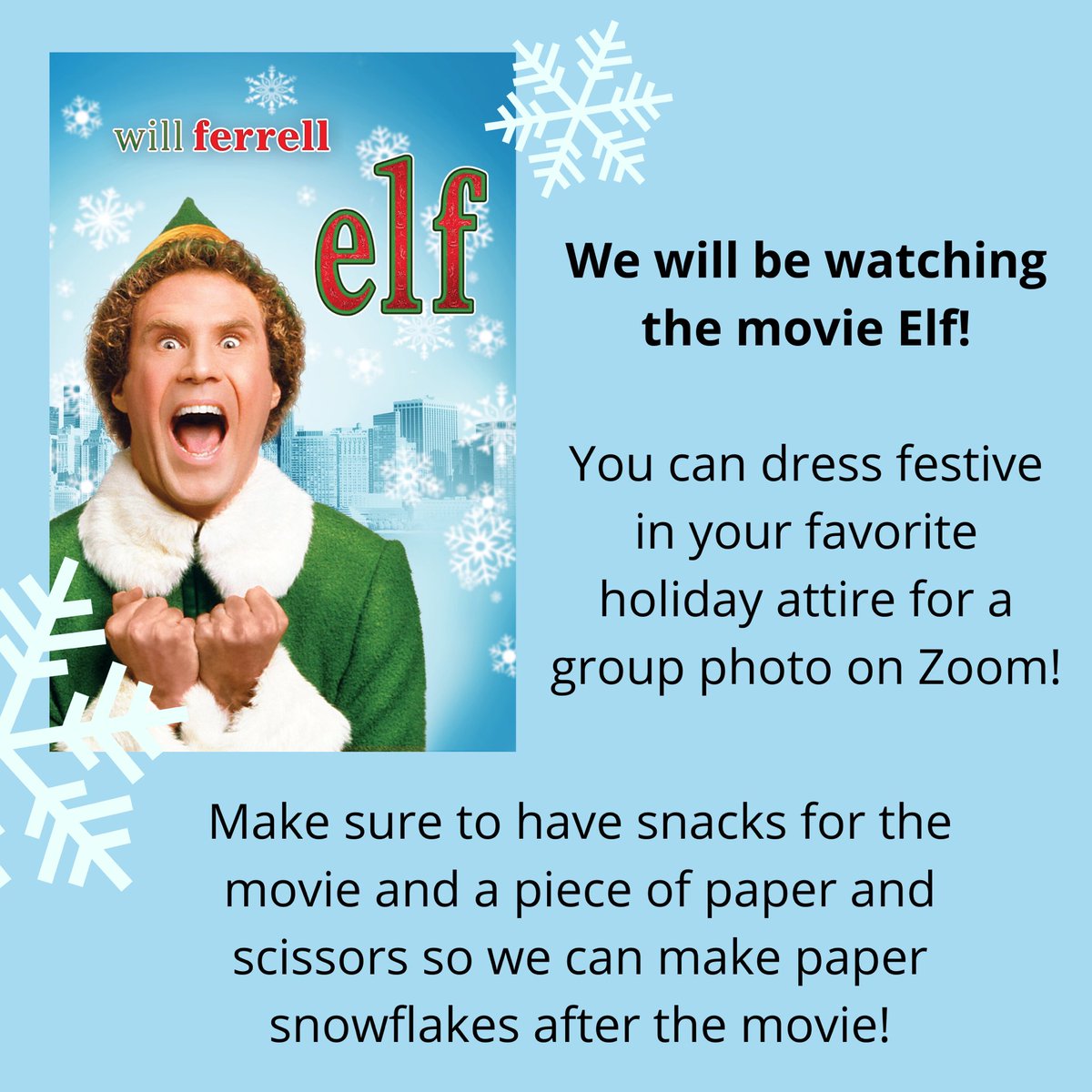 UTEP_SAA's tweet photo. All returning members, new members, and prospective members who are interested in joining SAA should join us for our Christmas in July Netflix Movie Party Social next Friday! https://t.co/kBmnSG9uqc