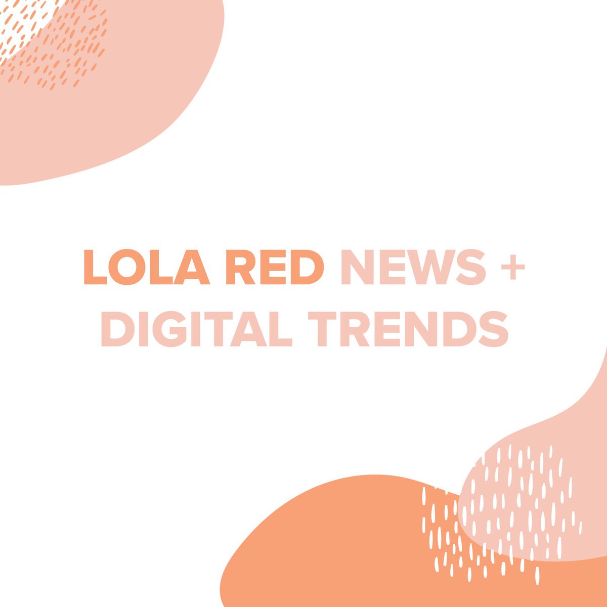 LolaRedPR's tweet photo. Just in‼️ We’re excited to share that our weekly Lola Red News + Digital trends report is now available for anyone to view. Cut through the clutter and subscribe for weekly access! https://t.co/u27QkjJDCp https://t.co/4CvQNZyQTx