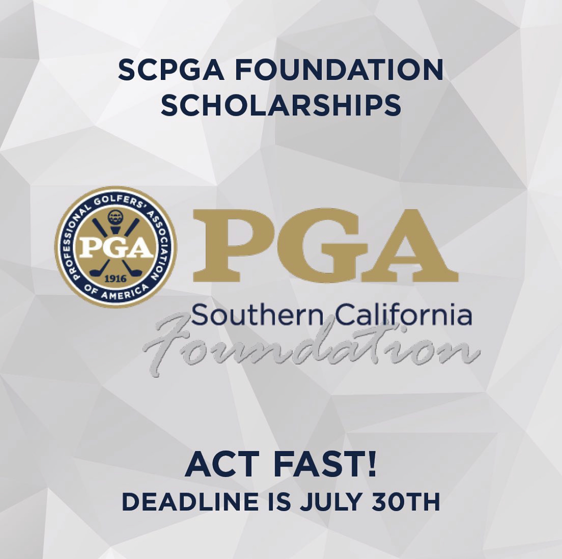 Only 2️⃣ weeks left to submit your scholarship application! 🚨Applications are due by July 30th.

Click here for more information &gt;&gt; bit.ly/2CDvbOG