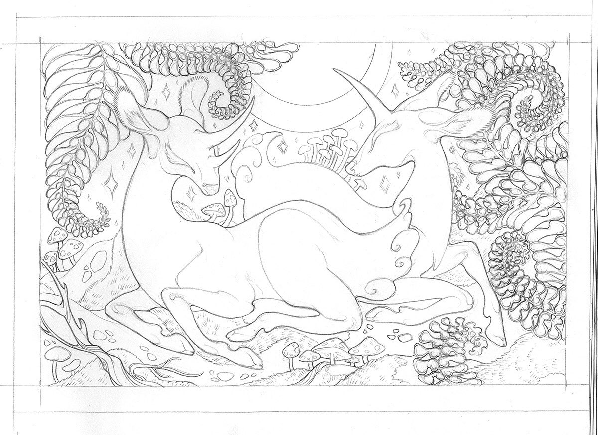 i referenced their sketch in producing a version with clean pencil lines, scanned that and emailed it. 