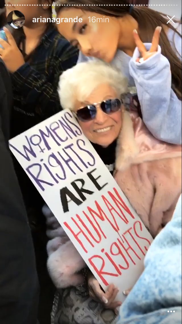 attended the Women’s March with family & friends in 2017.