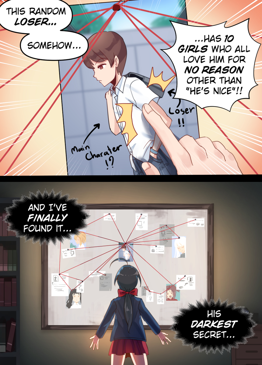 The Harem Anime Protagonists Secret... 