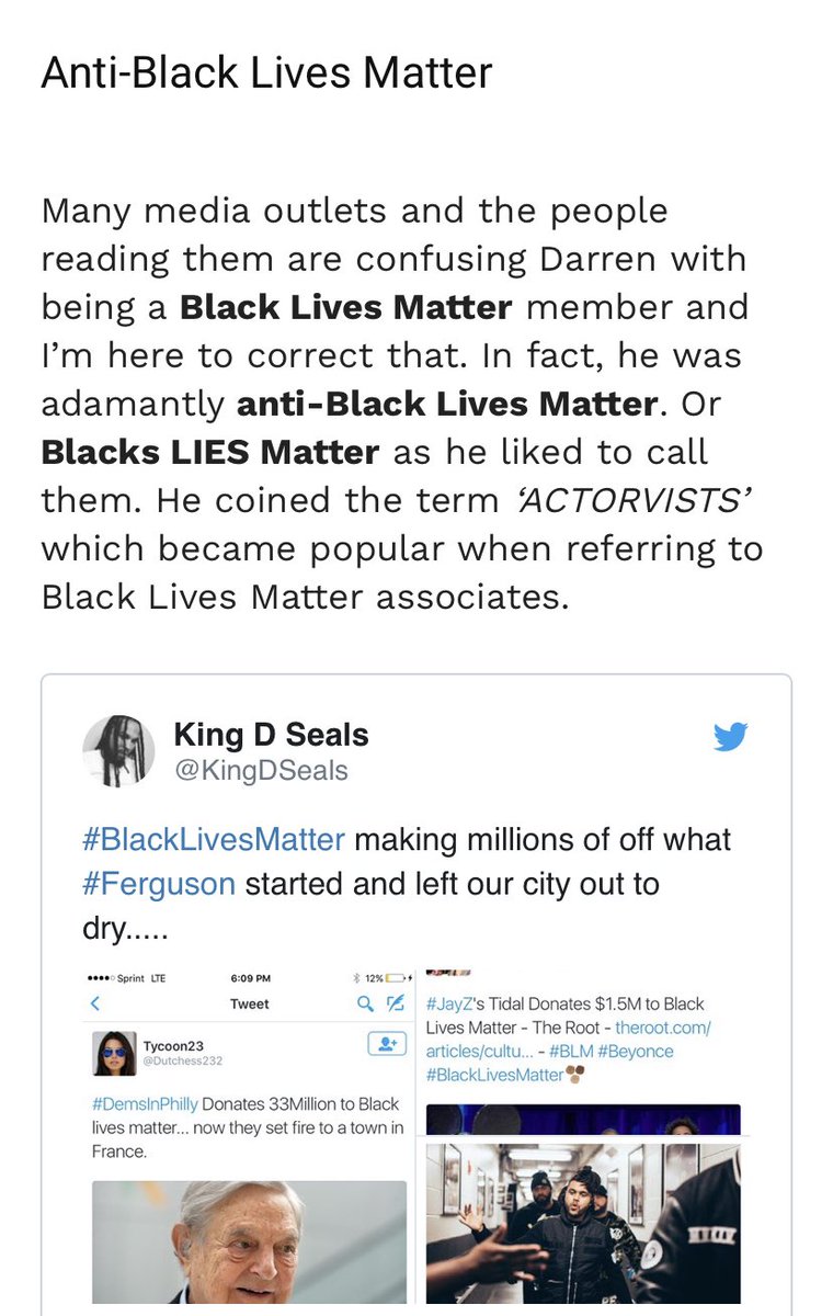 Remember Ferguson? A few of the Activists were murdered & committed “Suicide”. Their Cases are still UNSOLVED . Darren Seals was one of the activists that shed light on BLM. He used his social media to speak out against them.
