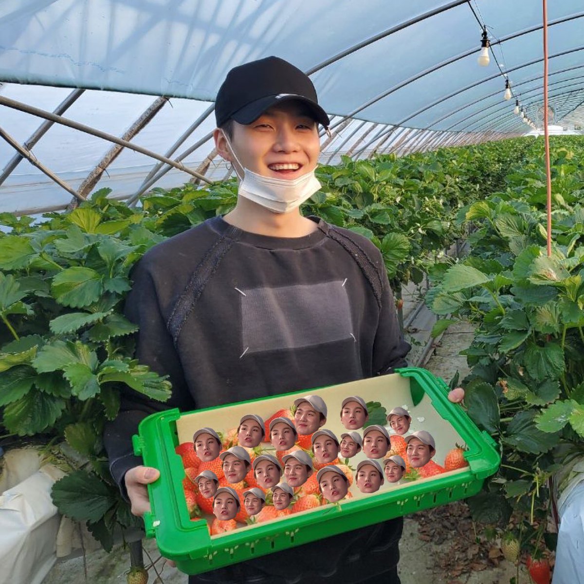 a thread of some strawberry yoongis for safekeeping and also for world peace