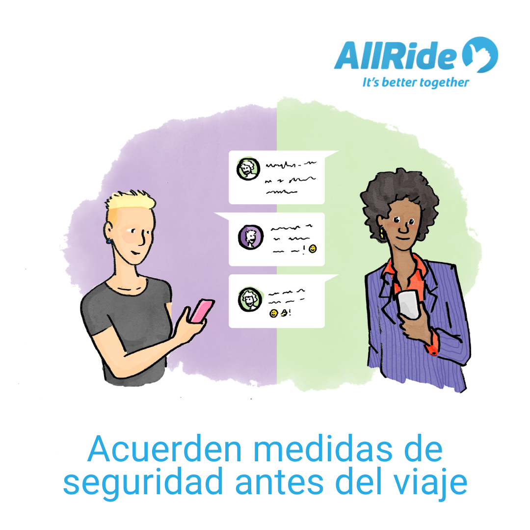 allride_app's tweet photo. - Antes del viaje se deben acordar explícitamente las medidas de precaución que cada cual quiere tomar y respetarlas. Así, todas las personas se sentirán seguras y cómodas durante el viaje.
- Cumplir con las medidas de seguridad e higiene que indiquen las autoridades locales📢. https://t.co/g15SPTbTV9