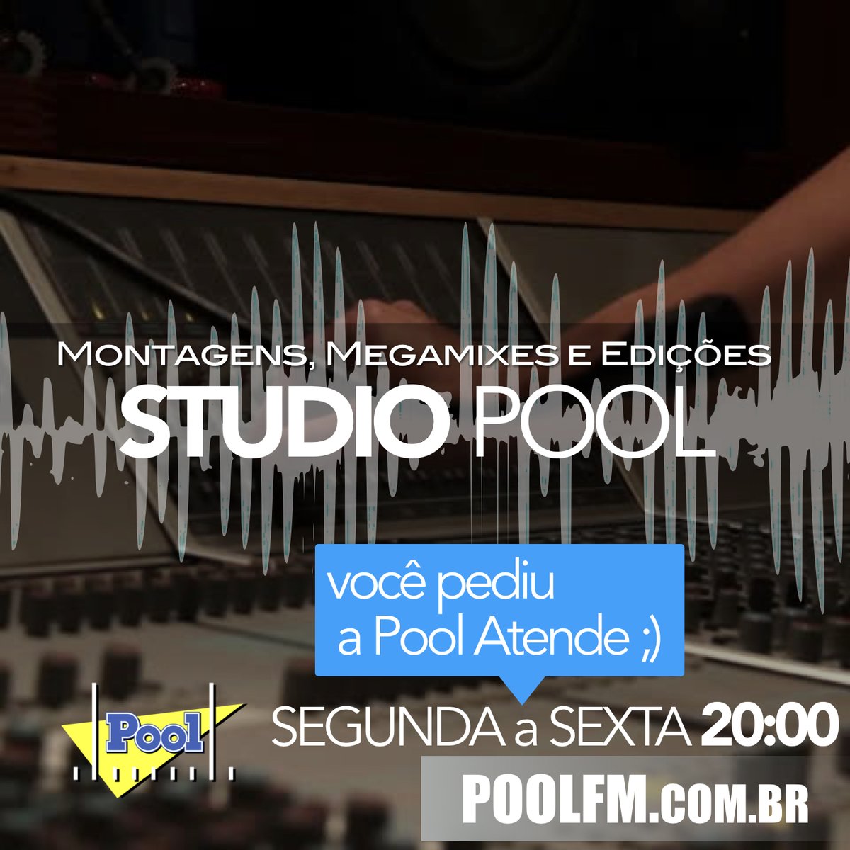 poolfmoficial's tweet photo. A 📻 #PoolFM atende seu pedido 🎶, Super edições no #StudioPool com muito MEGA-MIXES para você curtir e dançar 😄 AGORA de [SEGUNDA a SEXTA 20:00h] https://t.co/eqQJRRbk9h