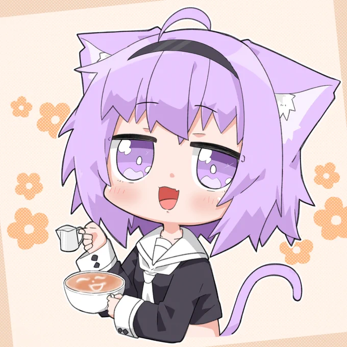 #絵かゆ 
#生おかゆ 

ラテアートおかゆん?☕ 